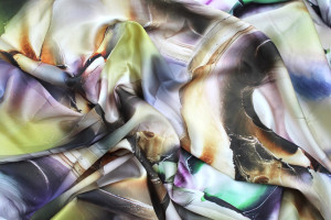 Tissu Satin Touché Soie imprimé Cosmo Mauve de Qualité, Tissu au mètre, Tissu pas cher - Alltissus.com 2