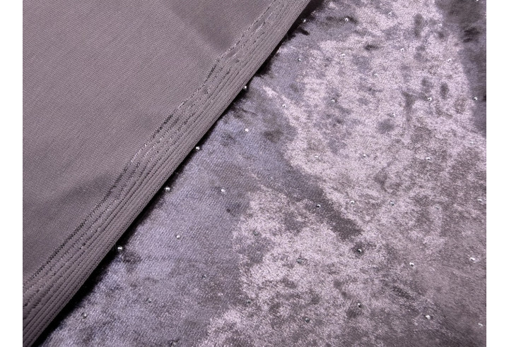 Tissu Velours Glacé Extensible Mauve petit pois Argenté de Qualité, Tissu au mètres, Tissu pas cher - Alltissus.com