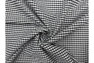 Tissu Seersucker Polycoton carreaux Noir de Qualité, Tissu au mètre, Tissu pas cher - Alltissus.com