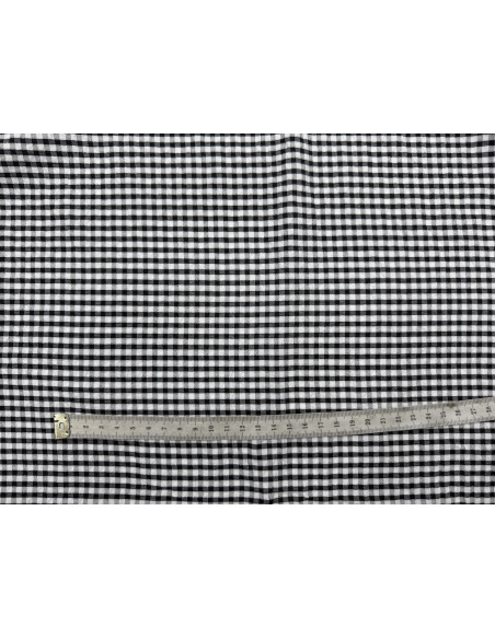 Tissu Seersucker Polycoton carreaux Noir de Qualité, Tissu au mètre, Tissu pas cher - Alltissus.com