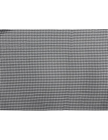 Tissu Seersucker Polycoton carreaux Noir de Qualité, Tissu au mètre, Tissu pas cher - Alltissus.com