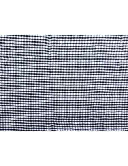 Tissu Seersucker Polycoton carreaux Marine de Qualité, Tissu au mètre, Tissu pas cher - Alltissus.com