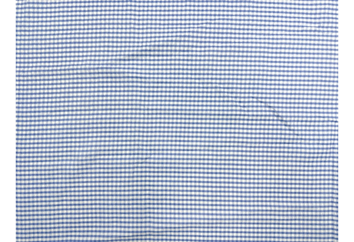 Tissu Seersucker Polycoton carreaux Bleu de Qualité, Tissu au mètre, Tissu pas cher - Alltissus.com