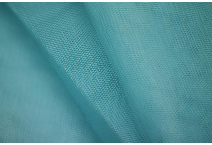 Tissu Tulle Raide Turquoise - Au Metre