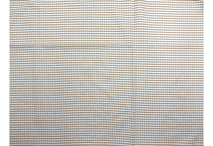 Tissu Seersucker Polycoton carreaux Beige de Qualité, Tissu au mètre, Tissu pas cher - Alltissus.com