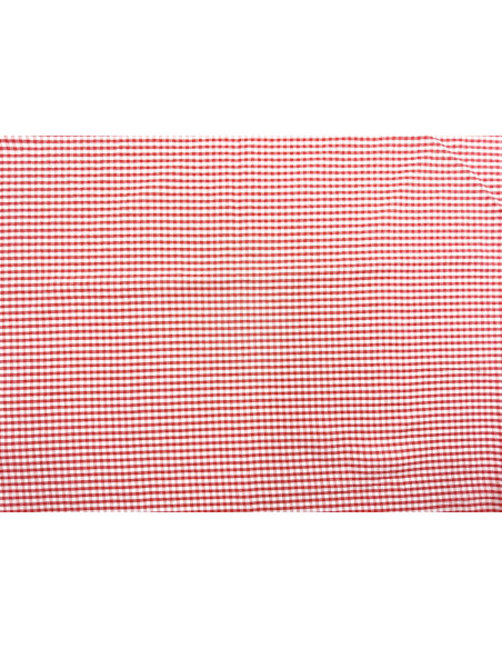 Tissu Seersucker Polycoton carreaux Orange de Qualité, Tissu au mètre, Tissu pas cher - Alltissus.com