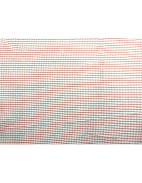 Tissu Seersucker Polycoton carreaux Corail de Qualité, Tissu au mètre, Tissu pas cher - Alltissus.com