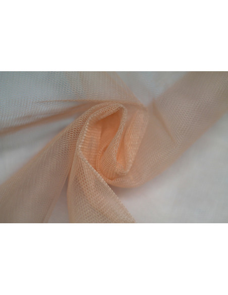 Tissu Tulle Raide Saumon -Au Metre