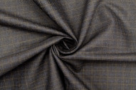 Tissu Costume Tailleur Gris foncé à carreaux Beige de Qualité, Tissu Au Mètre, Tissu pas cher - Alltissus.com