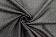 Tissu Costume Tailleur Gris foncé à carreaux Orange de Qualité, Tissu Au Mètre, Tissu pas cher - Alltissus.com