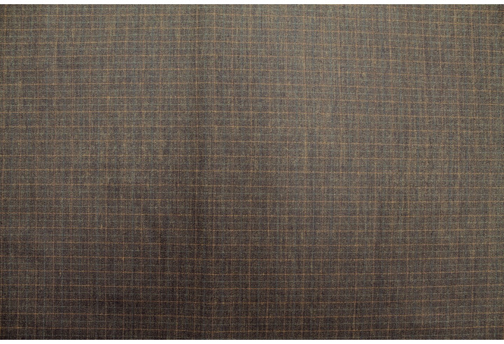 Tissu Costume Tailleur Marron à carreaux Orange de Qualité, Tissu Au Mètre, Tissu pas cher - Alltissus.com