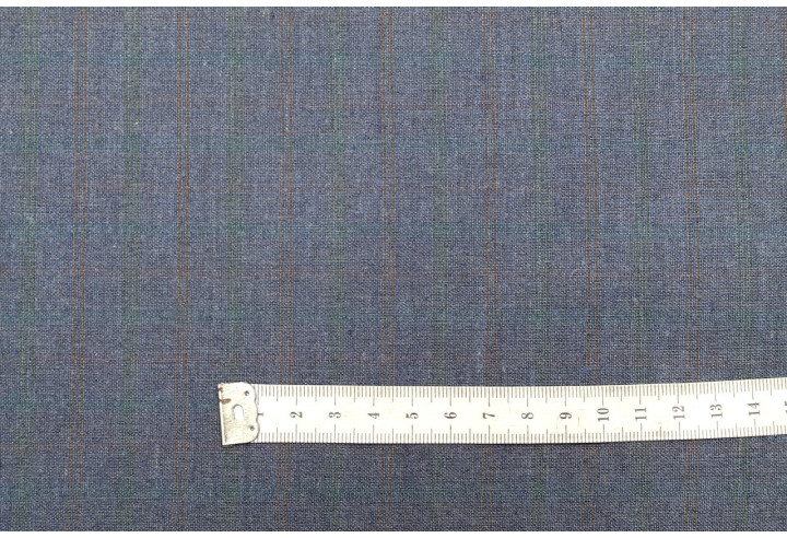 Tissu Costume Tailleur Indigo à carreaux Orange/Vert de Qualité, Tissu Au Mètre, Tissu pas cher - Alltissus.com