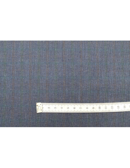 Tissu Costume Tailleur Indigo à carreaux Orange/Vert de Qualité, Tissu Au Mètre, Tissu pas cher - Alltissus.com