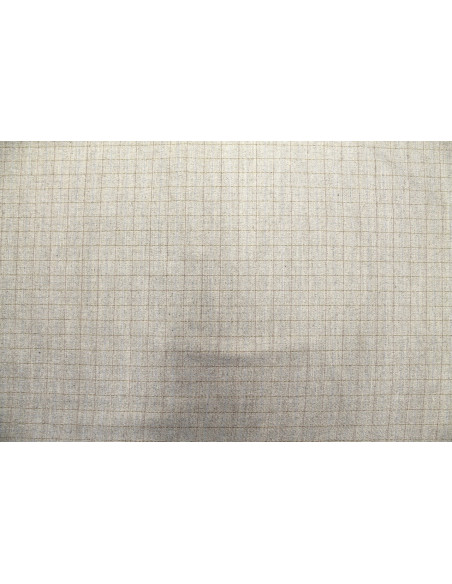 Tissu Costume Tailleur Beige à carreaux Camel/Bleu de Qualité, Tissu Au Mètre, Tissu pas cher - Alltissus.com