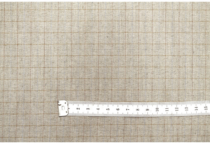 Tissu Costume Tailleur Beige à carreaux Camel/Bleu de Qualité, Tissu Au Mètre, Tissu pas cher - Alltissus.com