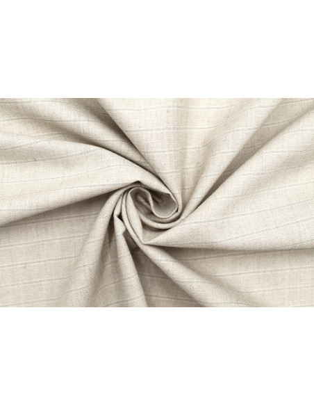 Tissu Costume Tailleur Beige clair à rayure Bleu de Qualité, Tissu Au Mètre, Tissu pas cher - Alltissus.com