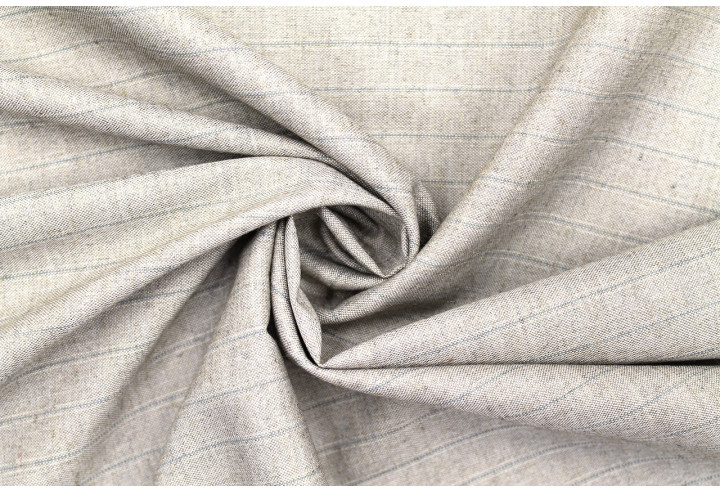 Tissu Costume Tailleur Beige foncé à rayure Bleu de Qualité, Tissu Au Mètre, Tissu pas cher - Alltissus.com