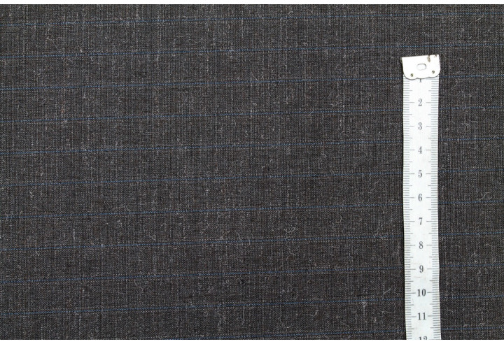Tissu Costume Tailleur Gris foncé à rayure Bleu de Qualité, Tissu Au Mètre, Tissu pas cher - Alltissus.com
