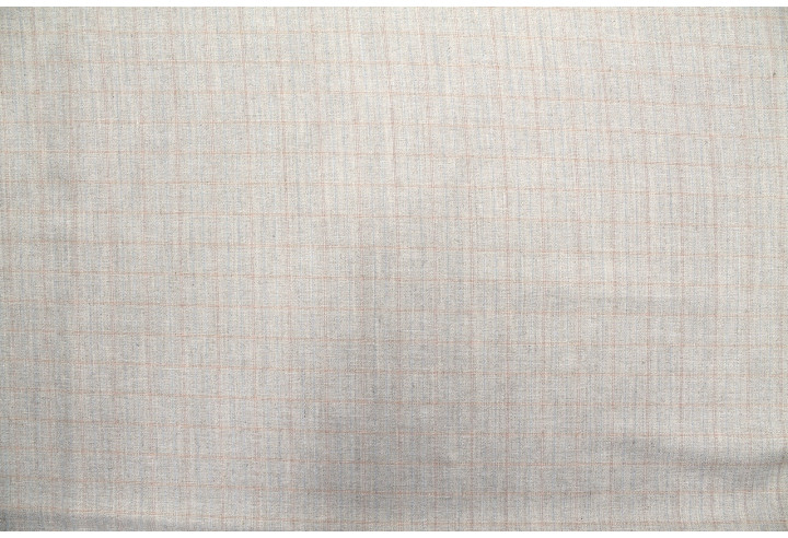 Tissu Costume Tailleur Beige à gros carreaux Orange/Bleu de Qualité, Tissu Au Mètre, Tissu pas cher - Alltissus.com