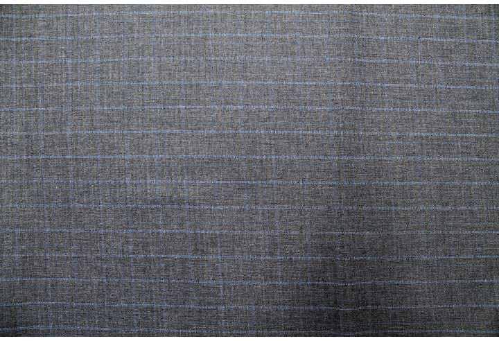 Tissu Costume Tailleur Gris foncé à gros carreaux Bleu de Qualité, Tissu Au Mètre, Tissu pas cher - Alltissus.com