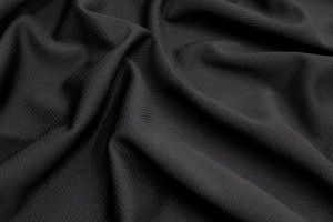 Tissu Maille Piquée Losange Noir de Qualité, Tissu Au Mètre, Tissu pas cher - Alltissus.com 2