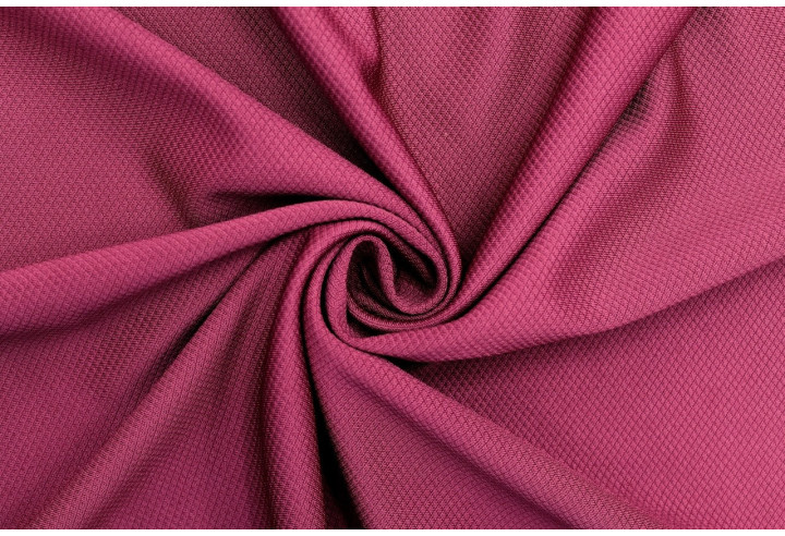 Tissu Maille Piquée Losange Framboise de Qualité, Tissu Au Mètre, Tissu pas cher - Alltissus.com