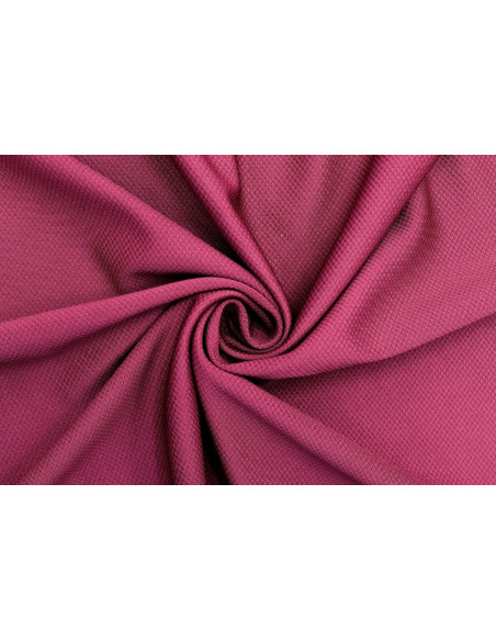 Tissu Maille Piquée Losange Framboise de Qualité, Tissu Au Mètre, Tissu pas cher - Alltissus.com