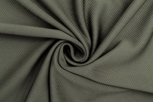 Tissu Maille Piquée Losange Kaki de Qualité, Tissu Au Mètre, Tissu pas cher - Alltissus.com