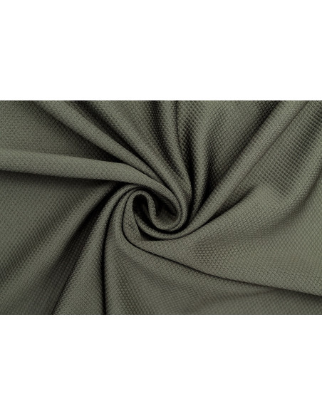 Tissu Maille Piquée Losange Kaki de Qualité, Tissu Au Mètre, Tissu pas cher - Alltissus.com