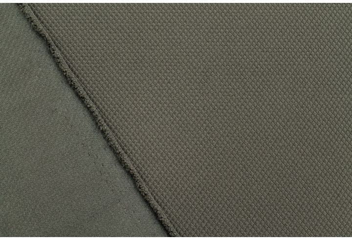 Tissu Maille Piquée Losange Kaki de Qualité, Tissu Au Mètre, Tissu pas cher - Alltissus.com