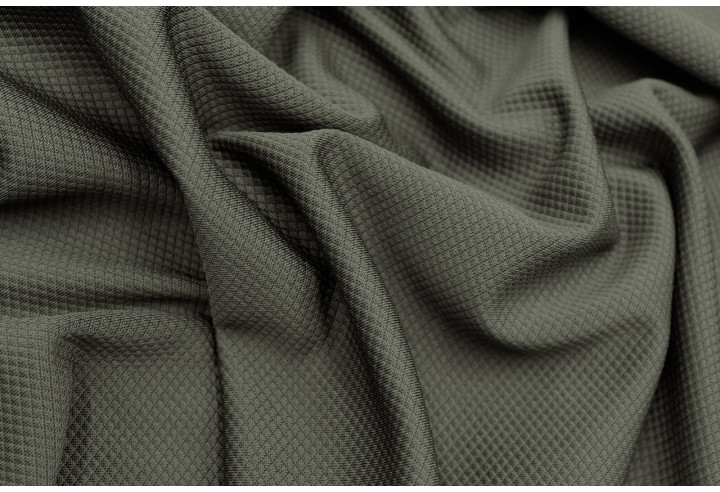 Tissu Maille Piquée Losange Kaki de Qualité, Tissu Au Mètre, Tissu pas cher - Alltissus.com