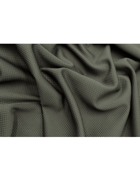Tissu Maille Piquée Losange Kaki de Qualité, Tissu Au Mètre, Tissu pas cher - Alltissus.com