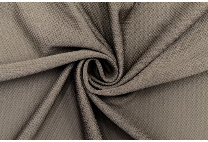 Tissu Maille Piquée Losange Taupe de Qualité, Tissu Au Mètre, Tissu pas cher - Alltissus.com