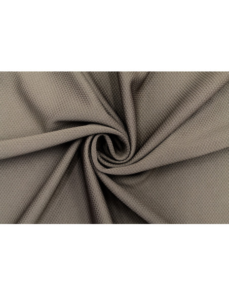 Tissu Maille Piquée Losange Taupe de Qualité, Tissu Au Mètre, Tissu pas cher - Alltissus.com