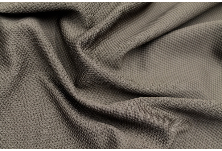 Tissu Maille Piquée Losange Taupe de Qualité, Tissu Au Mètre, Tissu pas cher - Alltissus.com