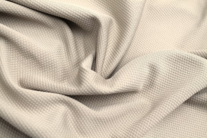 Tissu Maille Piquée Losange Beige clair de Qualité, Tissu Au Mètre, Tissu pas cher - Alltissus.com 2