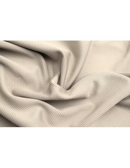 Tissu Maille Piquée Losange Beige clair de Qualité, Tissu Au Mètre, Tissu pas cher - Alltissus.com