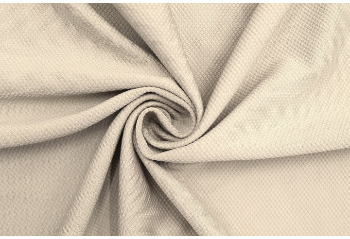Tissu Maille Piquée Losange Beige clair de Qualité, Tissu Au Mètre, Tissu pas cher - Alltissus.com