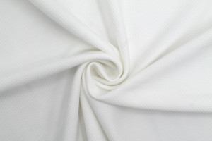Tissu Maille Piquée Losange Blanc cassé de Qualité, Tissu Au Mètre, Tissu pas cher - Alltissus.com
