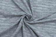Tissu Voile Aspect Lin Rayure Lurex Noir de Qualité, Tissu au mètre pas cher - Alltissus.com