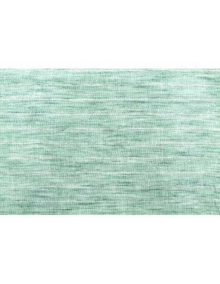 Tissu Voile Aspect Lin Rayure Lurex Vert d'eau de Qualité, Tissu au mètre pas cher - Alltissus.com