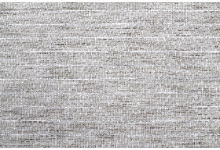 Tissu Voile Aspect Lin Rayure Lurex Beige de Qualité, Tissu au mètre pas cher - Alltissus.com