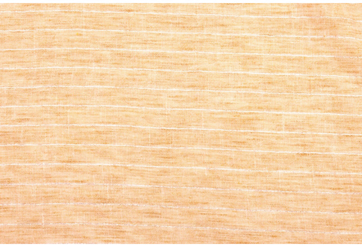 Tissu Voile Aspect Lin Rayure Lurex Safran de Qualité, Tissu au mètre pas cher - Alltissus.com
