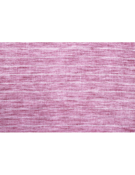 Tissu Voile Aspect Lin Rayure Lurex Framboise de Qualité, Tissu au mètre pas cher - Alltissus.com