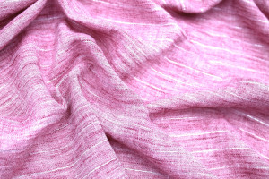 Tissu Voile Aspect Lin Rayure Lurex Framboise de Qualité, Tissu au mètre pas cher - Alltissus.com 2