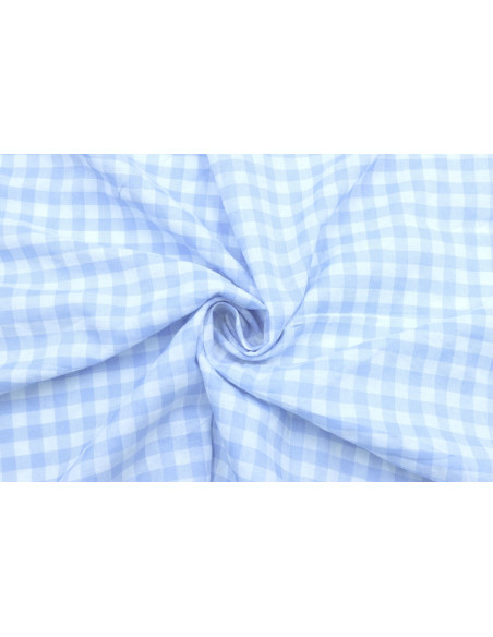 Tissu Fil Teint Polycoton Carreaux Ciel de Qualité, Tissu au mètre, Tissu pas cher - Alltissus.com