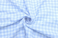 Tissu Fil Teint Polycoton Carreaux Ciel de Qualité, Tissu au mètre, Tissu pas cher - Alltissus.com
