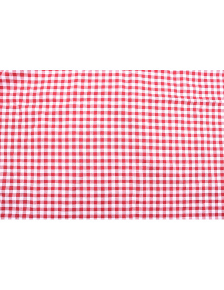 Tissu Fil Teint Polycoton Carreaux Rouge de Qualité, Tissu au mètre, Tissu pas cher - Alltissus.com