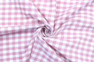 Tissu Fil Teint Polycoton Carreaux Vieux Rose de Qualité, Tissu au mètre, Tissu pas cher - Alltissus.com