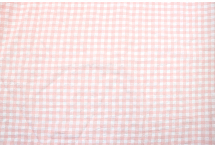 Tissu Fil Teint Polycoton Carreaux Saumon de Qualité, Tissu au mètre, Tissu pas cher - Alltissus.com